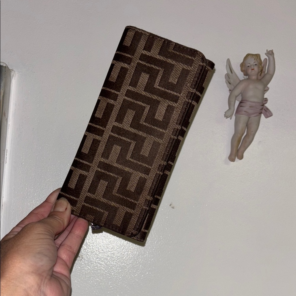 Brown Patterned Wallet